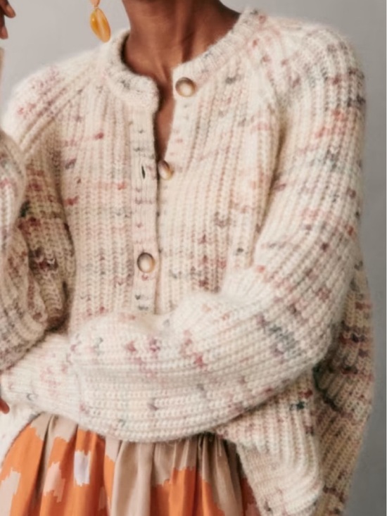 Sezane Tops - Sezane Pierre Cardigan Sweater - Pastel Multi
